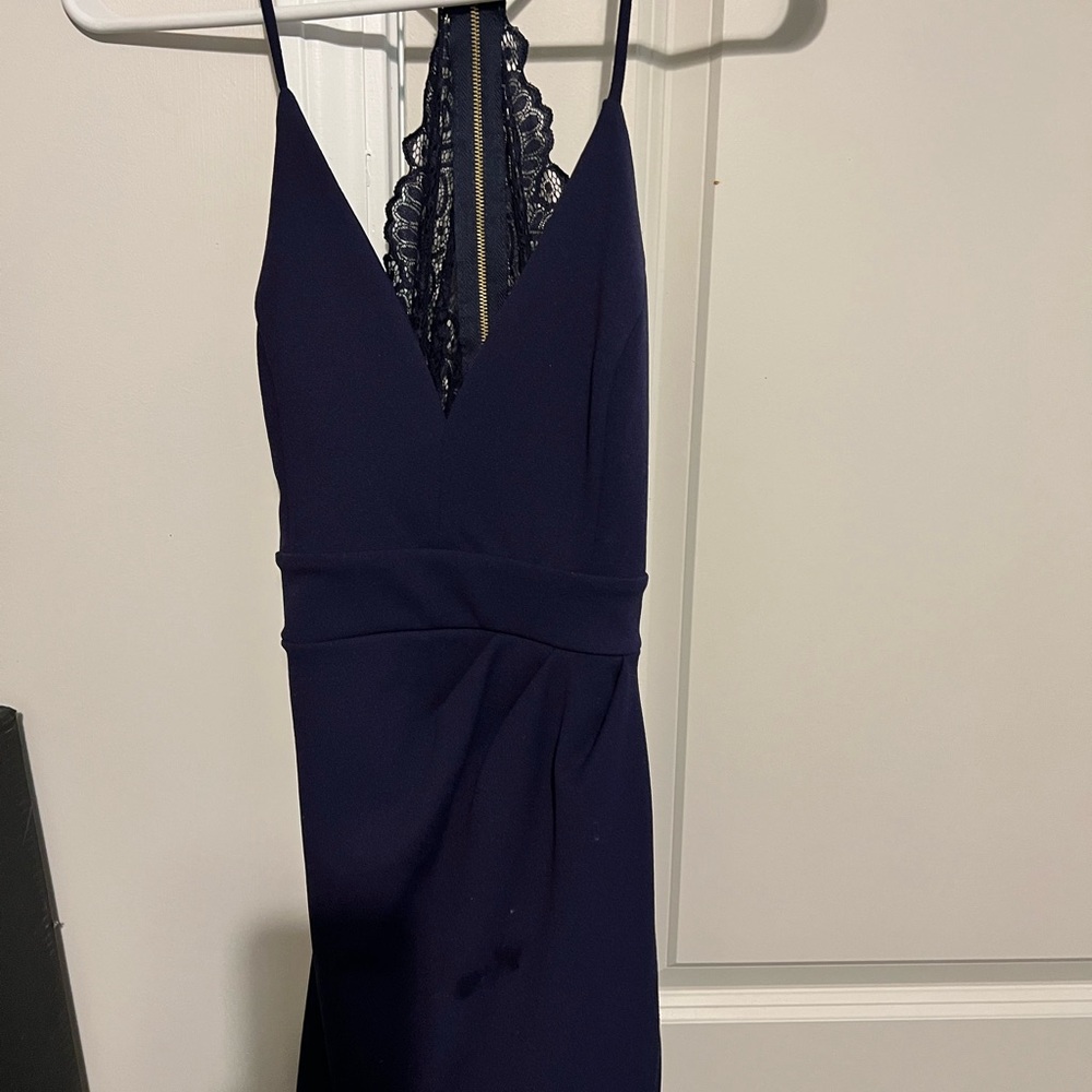 Windsor Midnight Blue Backless Dress